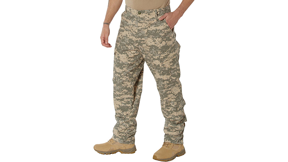 Rothco Camo Combat Uniform Pants, ACU Digital Camo, S, 5755-S