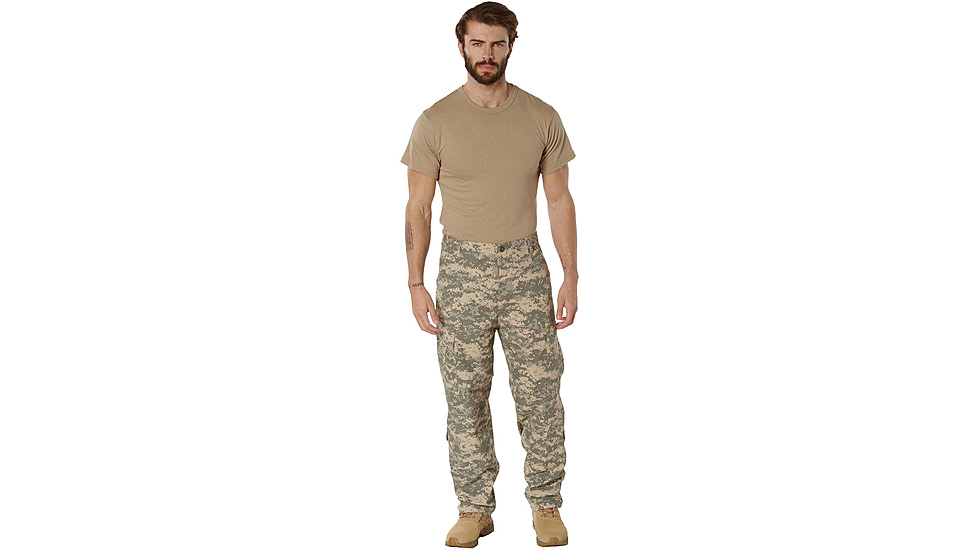 Rothco Camo Combat Uniform Pants, ACU Digital Camo, S, 5755-S