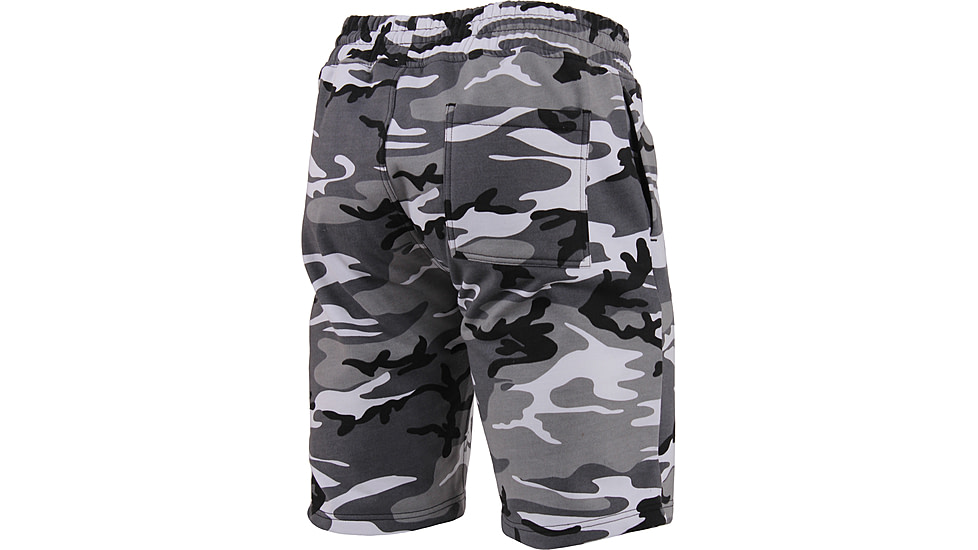Rothco Camo Sweat Shorts, Mens, City Camo, Medium, 1720-029