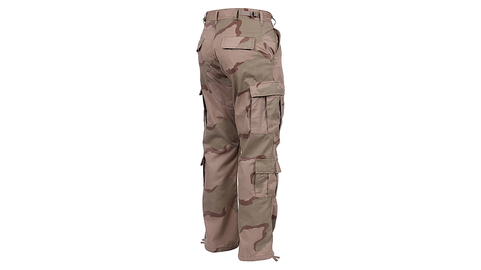 Rothco Vintage Camo Paratrooper Fatigue Pants, Woodland Camo, Small, 2586-WoodlandCamo-S