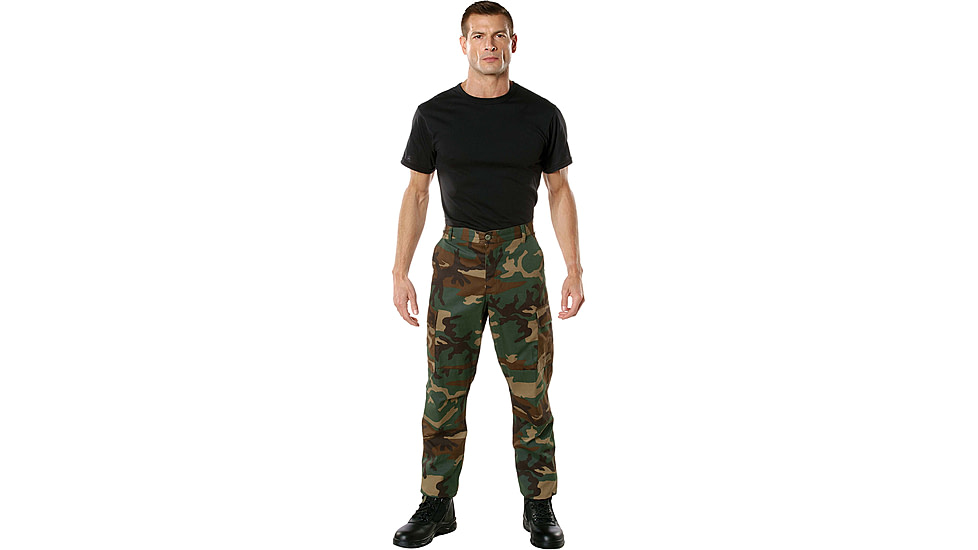 Rothco Camo Tactical BDU Pants - Mens, Woodland Camo, 7XL, 63- 66in Waist, 78460-WoodlandCamo-7XL63-66Waist