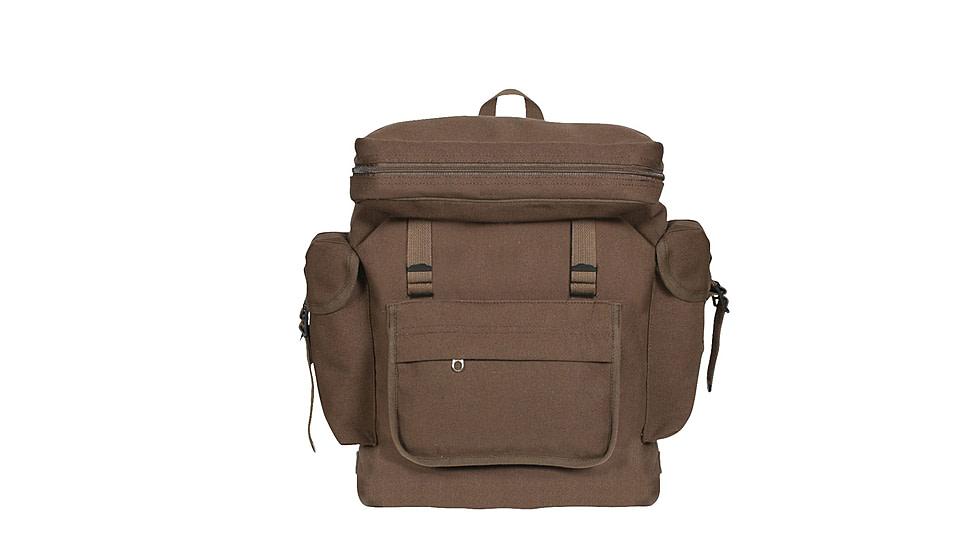 Rothco Canvas European Style Rucksack, Earth Brown, 2384-EarthBrown