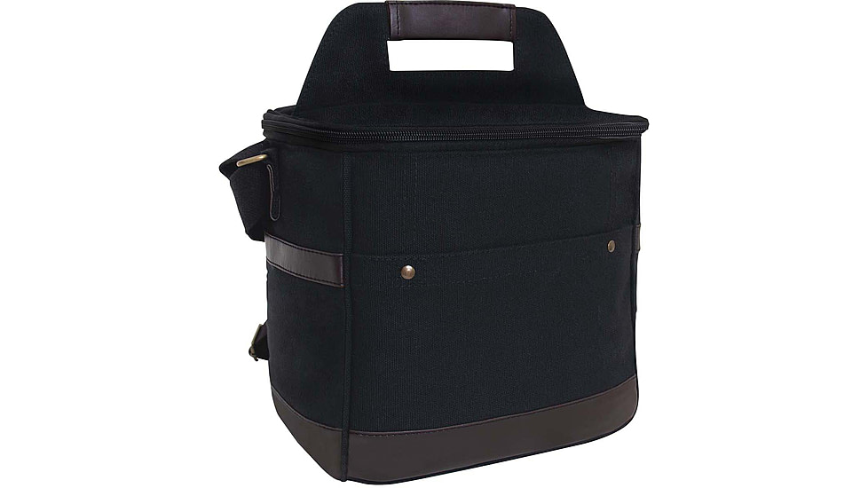 Rothco Canvas Insulated Cooler Bag, Black, 2609-Black