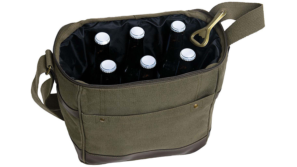 Rothco Canvas Insulated Cooler Bag, Olive Drab, 2608-OliveDrab