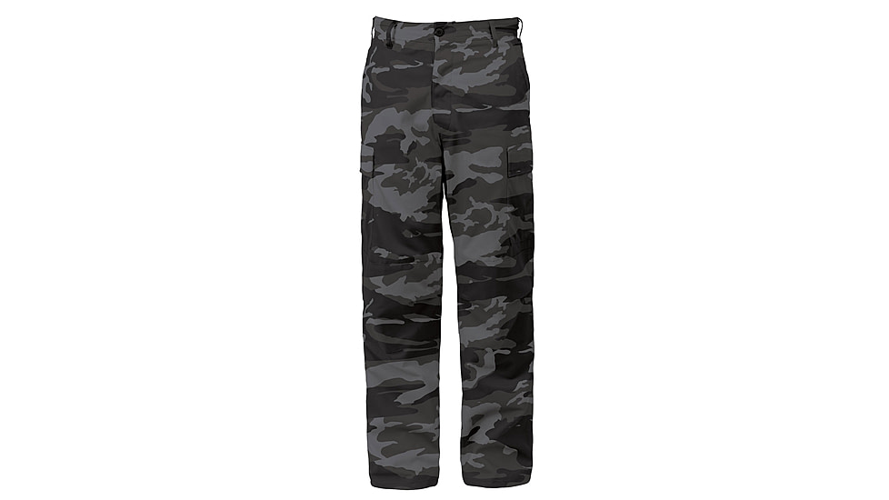 Rothco Color Camo Tactical BDU Pants - Mens, Black Camo, S, 3843-Sm
