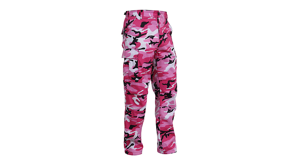 Rothco Color Camo Tactical BDU Pants - Mens, Pink Camo, Small, 8670-PinkCamo-S27-31Waist