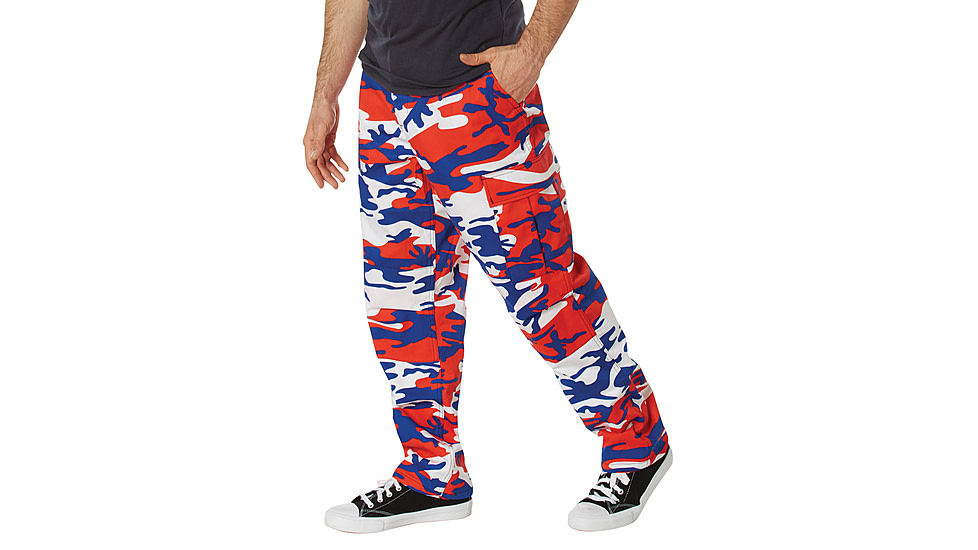 Rothco Color Camo Tactical BDU Pants - Mens, Extra Large, Red/White/Blue Camo, 1835-RedWhiteBlueCamo-XL