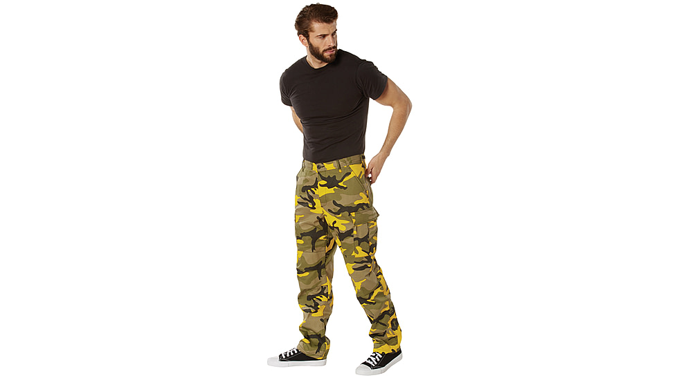 Rothco Color Camo Tactical BDU Pants - Mens, Stinger Yellow Camo, Extra Small, 8875-StingerYellowCamo-XS23-27Waist