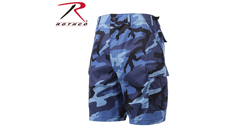 Rothco Colored Camo BDU Shorts - Men's, Sky Blue Camo, Extra Small, 65218-SkyBlueCamo-XS