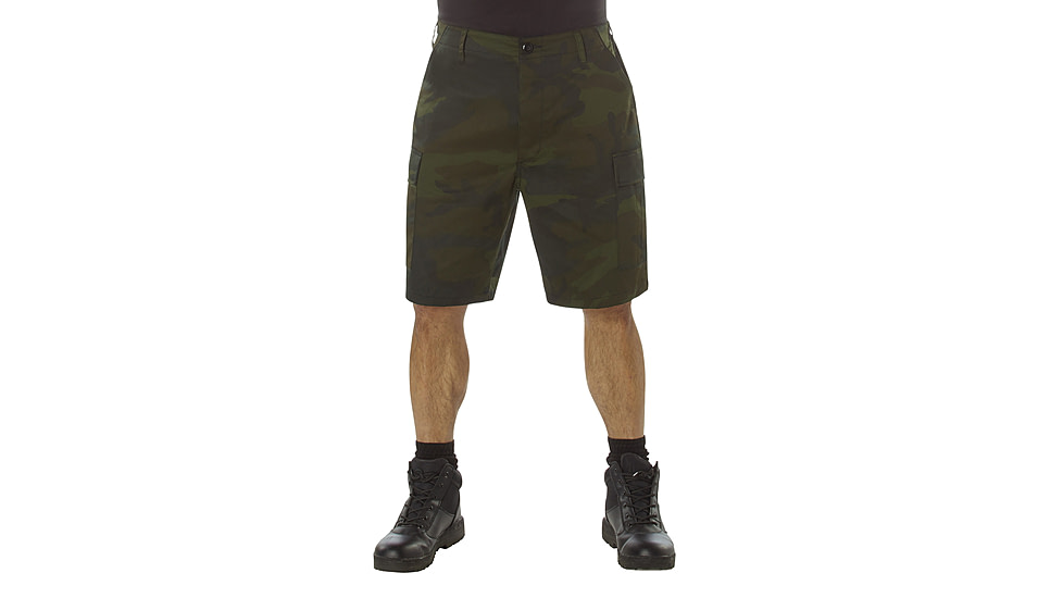Rothco Colored Camo BDU Shorts - Mens, XL, Camo, 12040-MidnightWoodlandCamo-XL