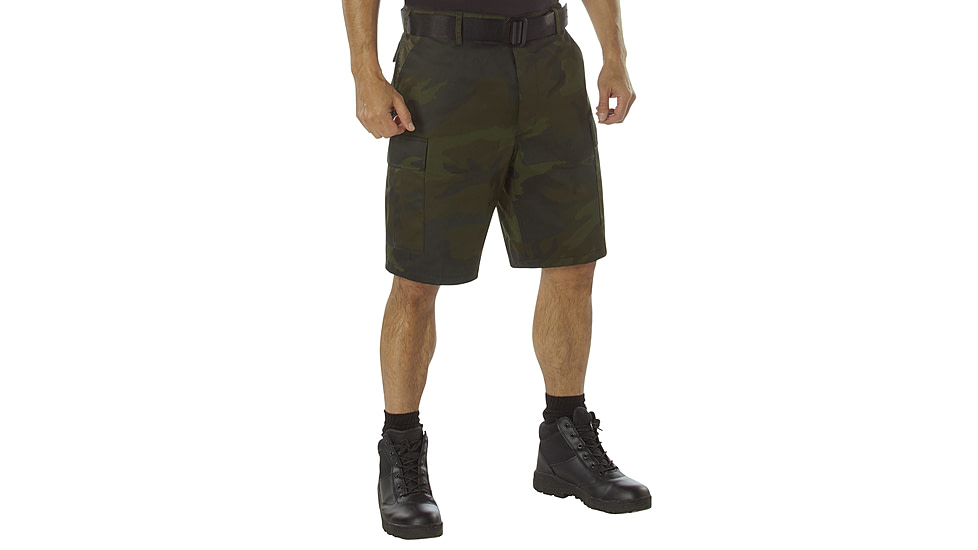 Rothco Colored Camo BDU Shorts - Men's, Midnight Woodland Camo, Extra Large, 12040-MidnightWoodlandCamo-XL