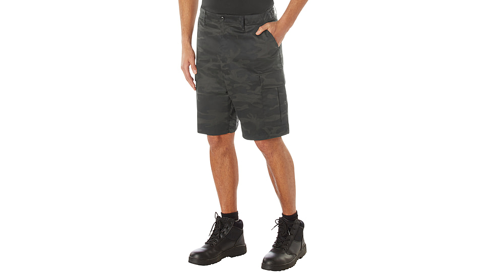 Rothco Colored Camo BDU Shorts - Mens, XL, Midnight Black Camo, 12022-MidnightBlackCamo-XL