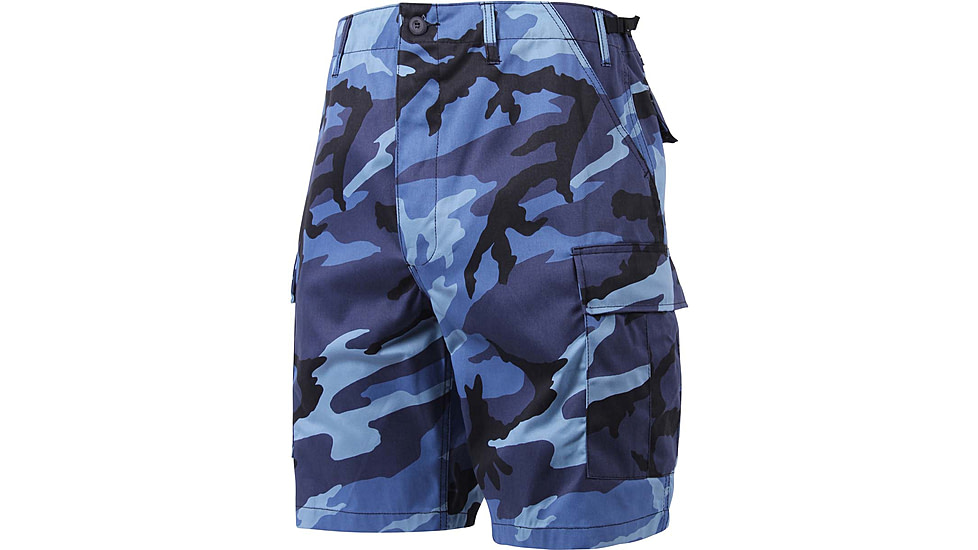 Rothco Colored Camo BDU Shorts, Sky Blue Camo, XS, 65218-SkyBlueCamo-XS