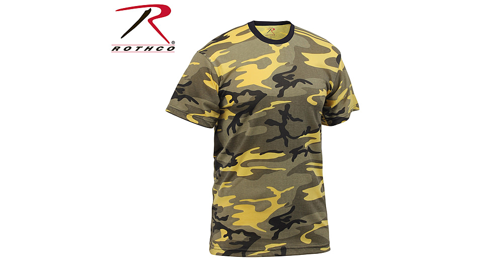 Rothco Camo T-Shirts, 6-Color Desert Camo, M, 6767-6-ColorDesertCamo-M