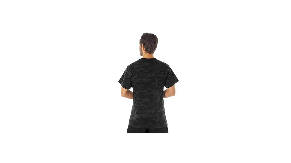 Rothco Colored Camo T-Shirts - Mens, M, Midnight Black Camo, 12310-MidnightBlackCamo-M