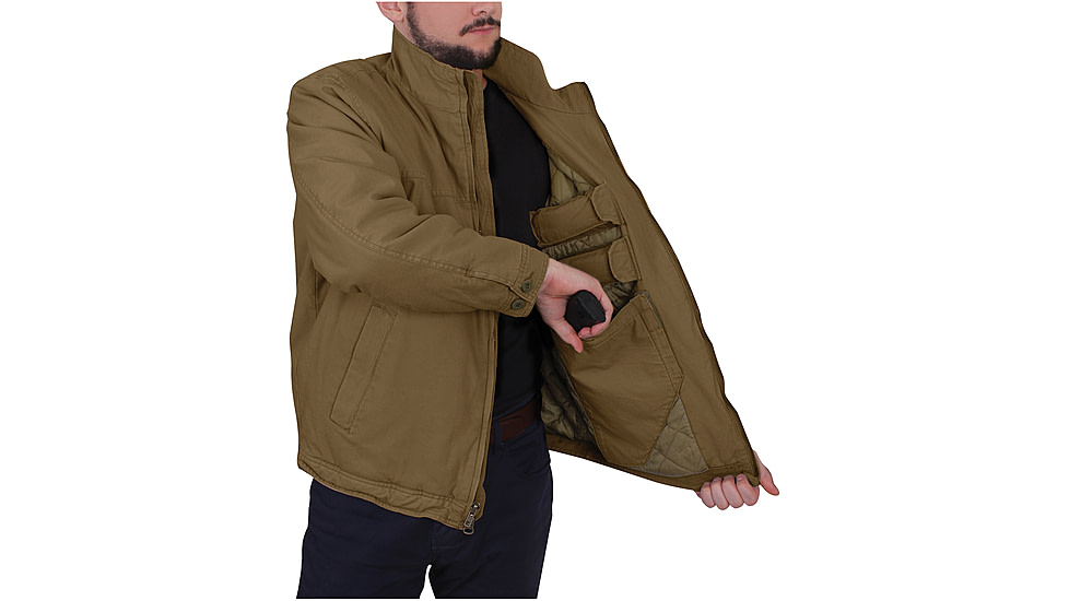 Rothco Concealed Carry 3 Season Jacket, Coyote Brown, Small, 53850-CoyoteBrown-S