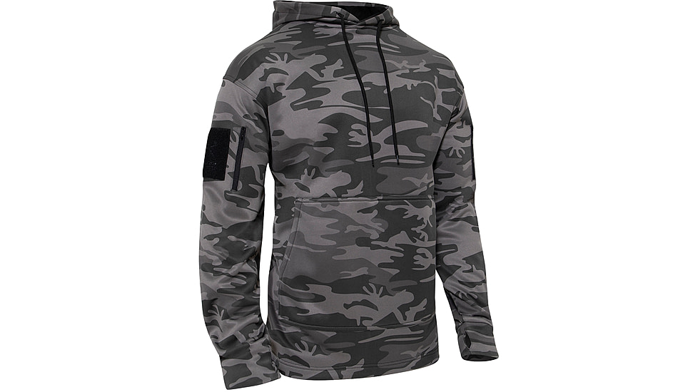 Rothco Concealed Carry Hoodie, 2XL, Black Camo, 6136-BlackCamo-2XL