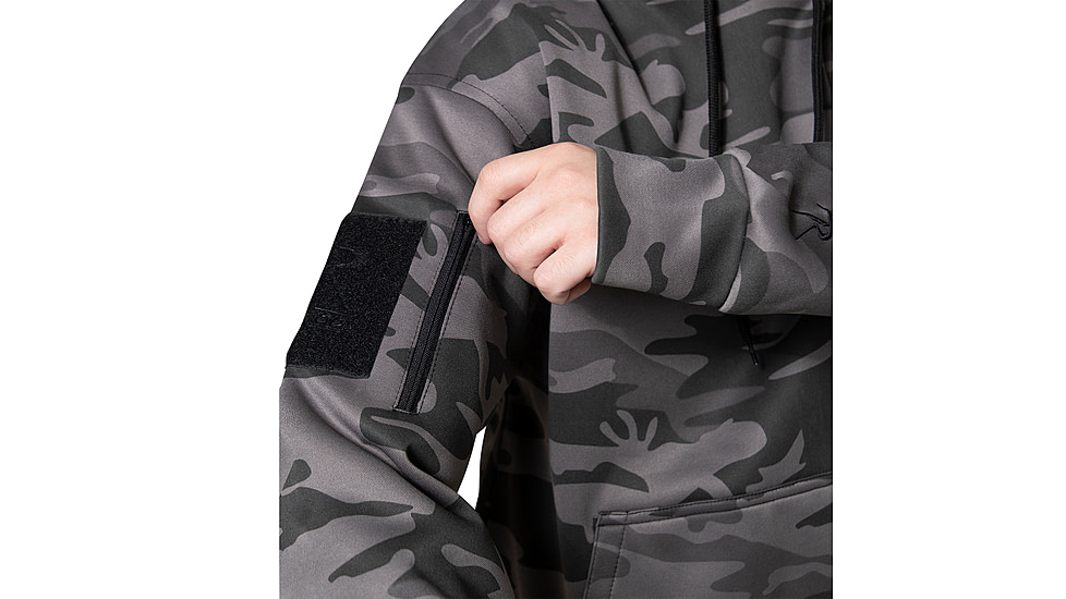 Rothco Concealed Carry Hoodie, 2XL, Black Camo, 6136-BlackCamo-2XL