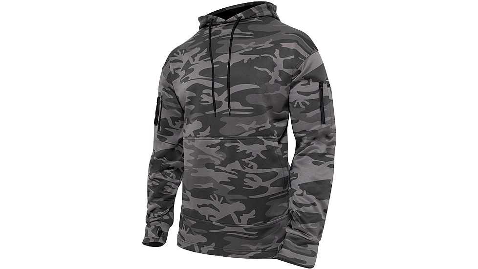 Rothco Concealed Carry Hoodie, 2XL, Black Camo, 6136-BlackCamo-2XL