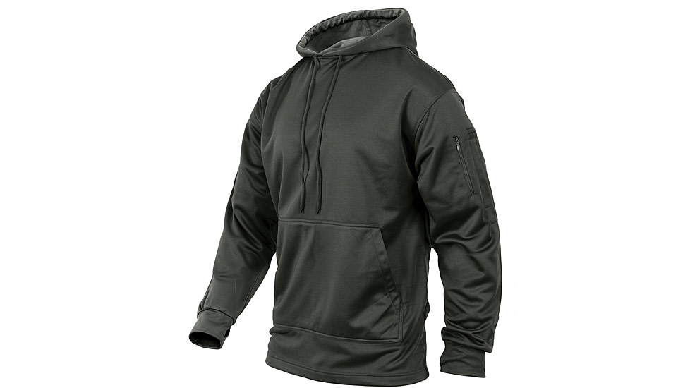 Rothco Concealed Carry Hoodie, Gun Metal Grey, XL, 2075-GunMetalGrey-XL
