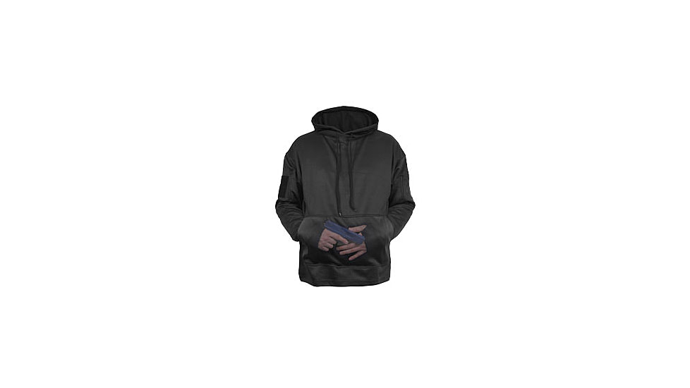 Rothco Concealed Carry Hoodie, Black, M, 2071-Black-M