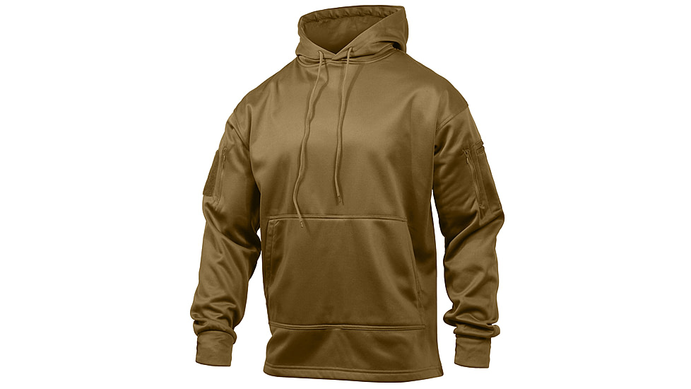Rothco Concealed Carry Hoodie - Men's, Coyote Brown, Medium, 2081-CoyoteBrown-M
