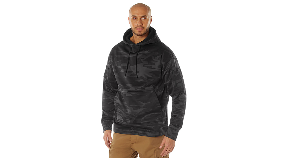 Rothco Concealed Carry Hoodie - Mens, 2XL, Midnight Black Camo, 12211-MidnightBlackCamo-2XL
