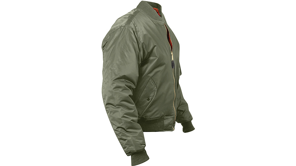 Rothco Concealed Carry MA-1 Flight Jacket, Sage Green, Small, 77450-SageGreen-S