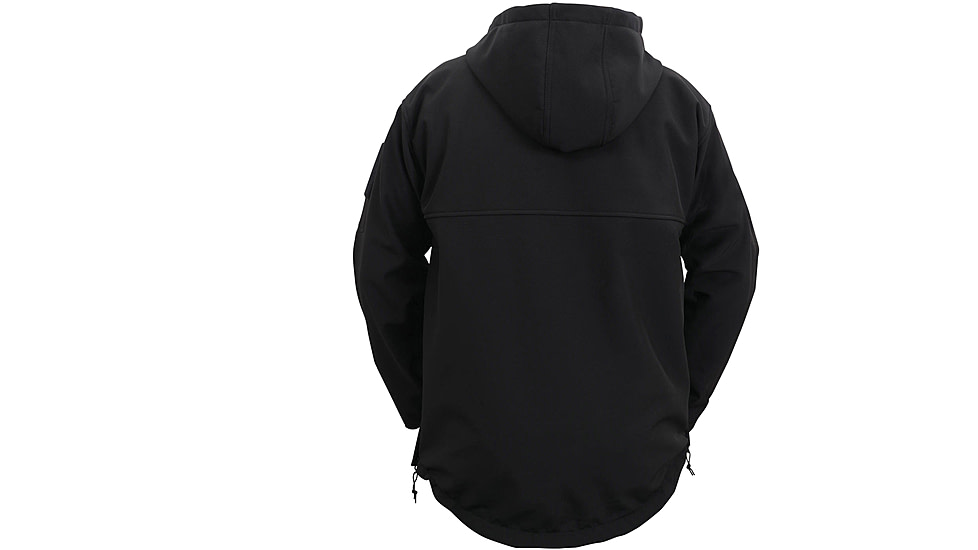 Rothco Concealed Carry Soft Shell Anorak, Mens, Black, 3XL, 3842