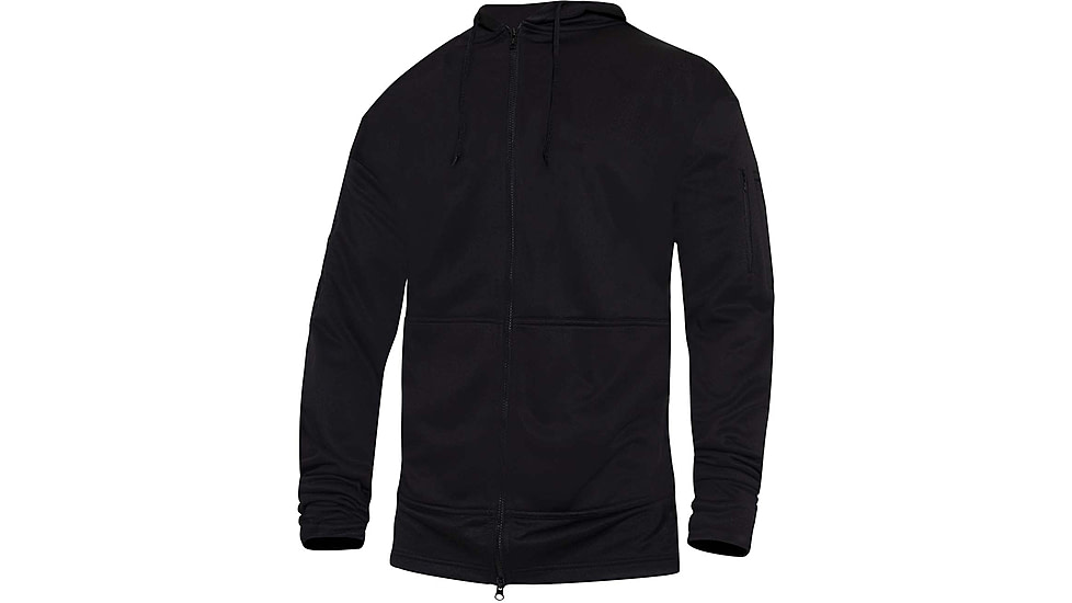 Rothco Concealed Carry Zippered Hoodie - Mens, Black, Small, 6071-S