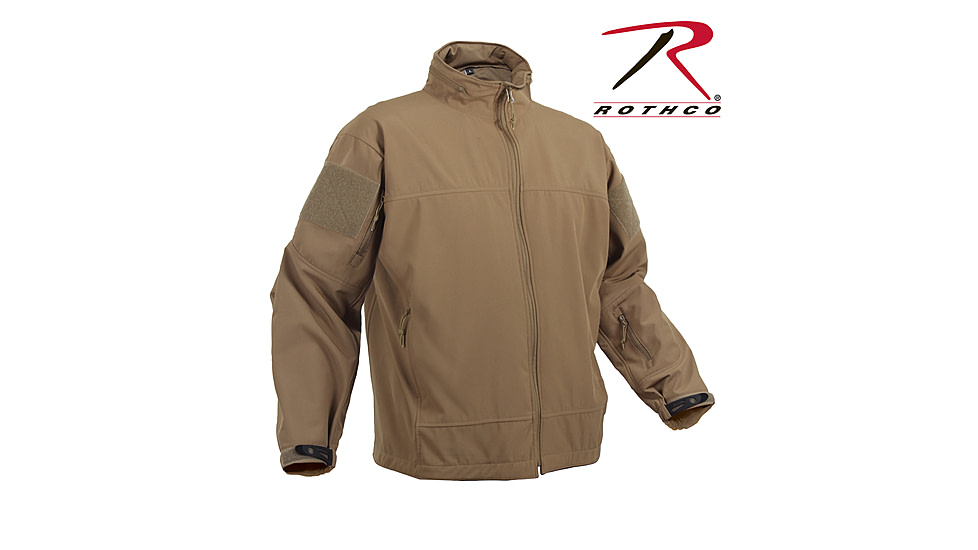 Rothco Covert Ops Light Weight Soft Shell Jacket, Olive Drab, Small, 5872-OliveDrab-S