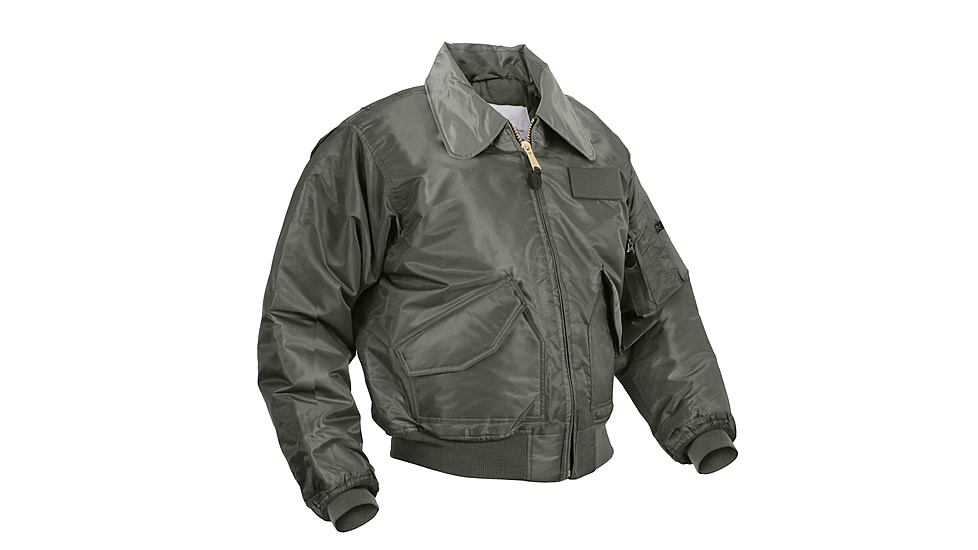 Rothco CWU-45P Flight Jacket, Sage Green, Small, 7520-SageGreen-S