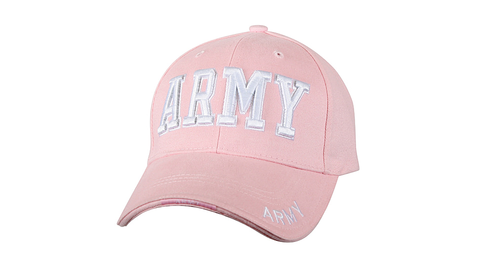 Rothco Deluxe Army Embroidered Low Profile Insignia Cap, Pink, 9485-Pink