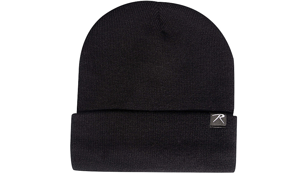 Rothco Deluxe Fine Knit Fleece-Lined Watch Cap - Mens, Black, One Size, 57870-Black