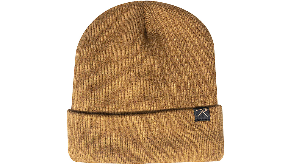 Rothco Deluxe Fine Knit Fleece-Lined Watch Cap - Mens, Coyote Brown, One Size, 57871-CoyoteBrown
