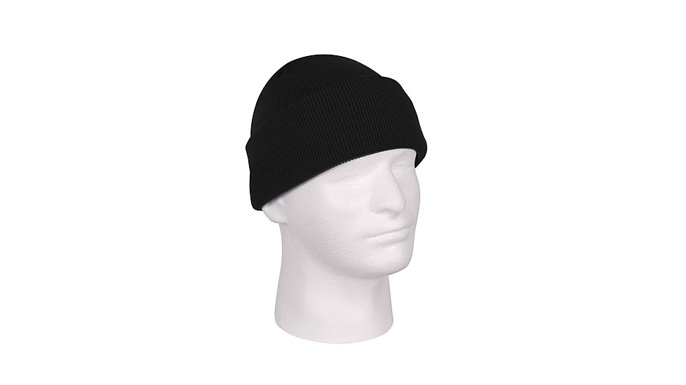 Rothco Deluxe Fine Knit Watch Cap, Black, 5787-Black