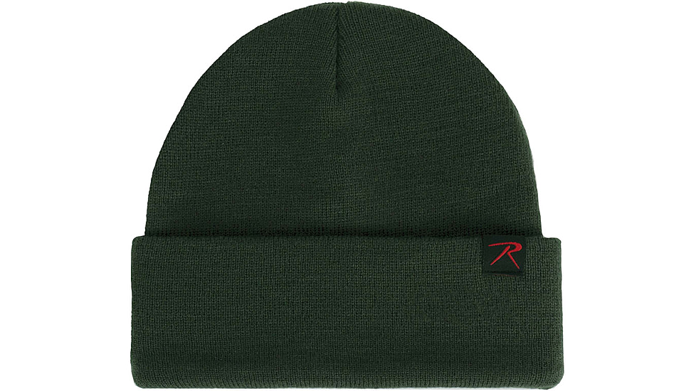 Rothco Deluxe Fine Knit Watch Cap, One Size, Hunter Green, 57834-HunterGreen-OneSize