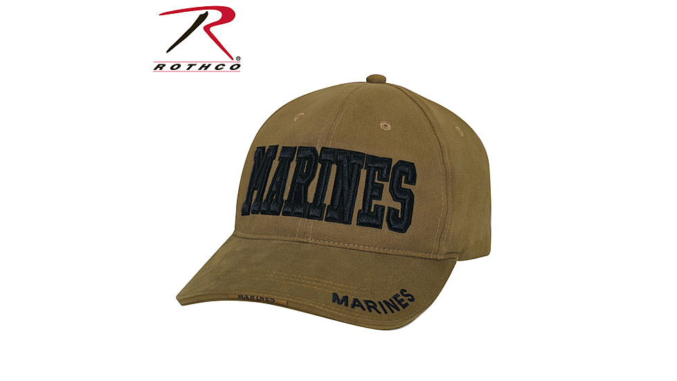 Rothco Deluxe Marines Low Profile Insignia Cap, Coyote Brown, 3548-CoyoteBrown