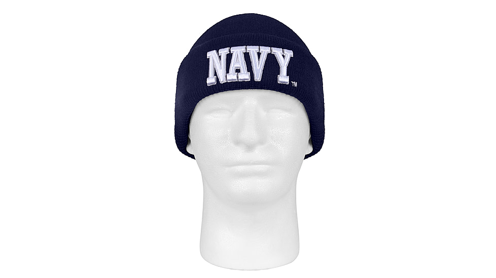 Rothco Deluxe Military Embroidered Watch Cap, 55440-Navy