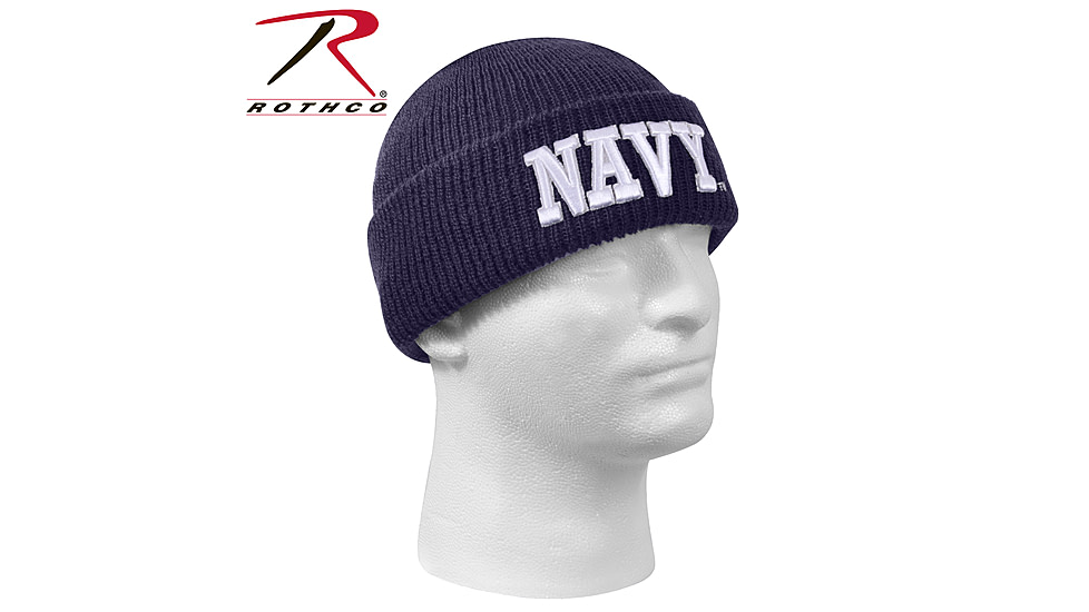 Rothco Deluxe Military Embroidered Watch Cap, Black/White, 5342-BlackWhite-Security