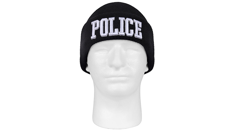 Rothco Deluxe Military Embroidered Watch Cap, Black/White, 5342-BlackWhite-Security