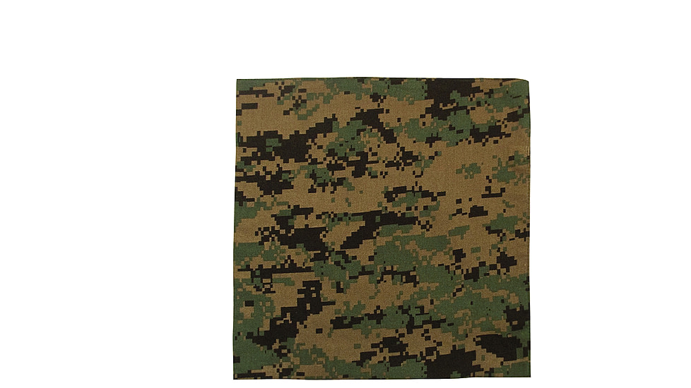 Rothco Digital Camo Bandana, Woodland Digital Camo, 4042-WoodlandDigitalCamo