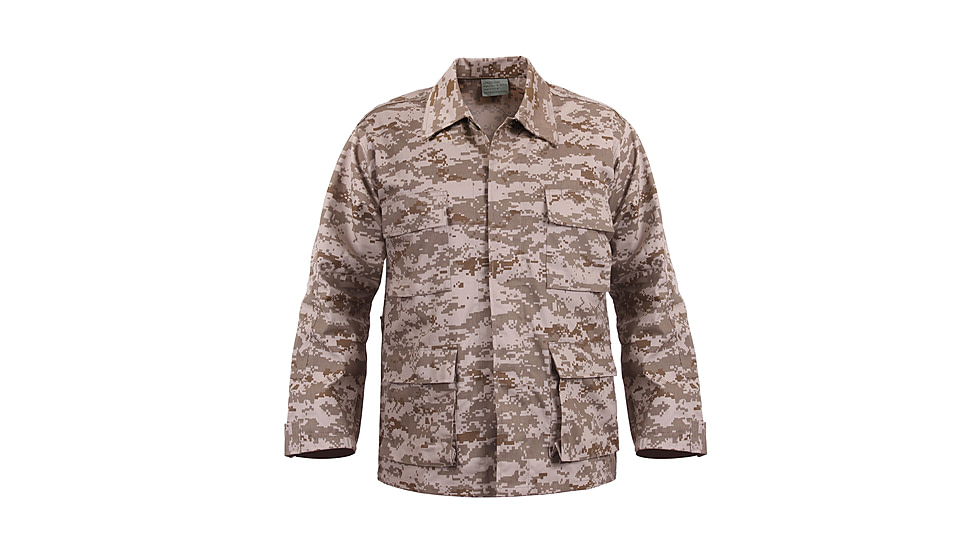 Rothco Digital Camo BDU Shirts, Desert Digital Camo, XL, 8898-DesertDigitalCamo-XL