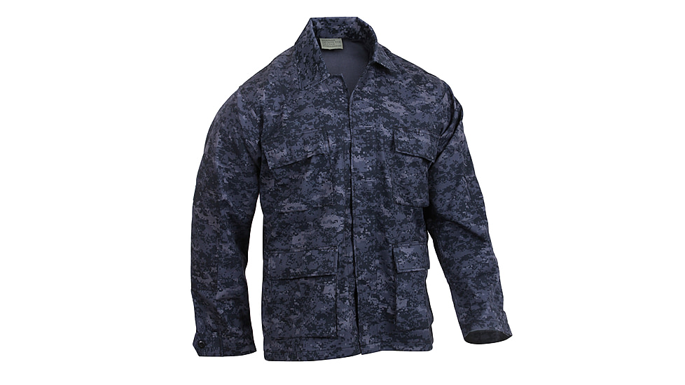 Rothco Digital Camo BDU Shirts, Midnight Digital Camo, XL, 5751-MidnightDigitalCamo-XL
