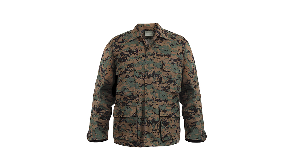 Rothco Digital Camo BDU Shirts, Woodland Digital Camo, XL, 8690-WoodlandDigitalCamo-XL