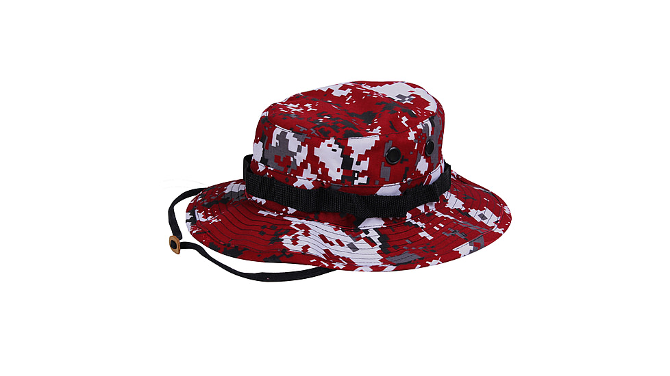 Rothco Digital Camo Boonie Hat, Red Digital Camo, 7, 5411-RedDigitalCamo-7