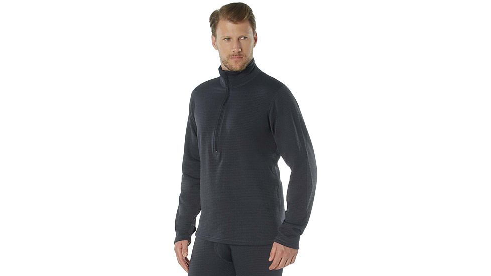 Rothco ECWCS Gen III Mid-Weight Underwear Top Level II, Midnight Navy Blue, XL, 69070-MidnightNavyBlue-XL