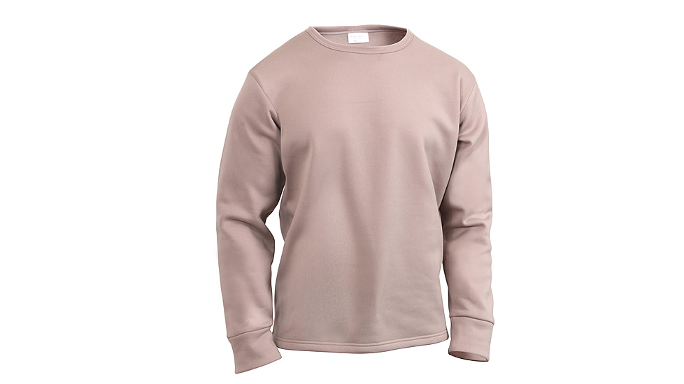 Rothco ECWCS Poly Crew Neck Top, Desert Sand, Small, 5725-DesertSand-S