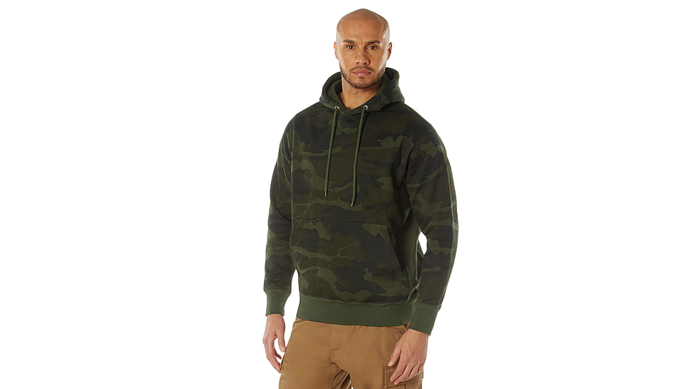 Rothco Every Day Pullover Hooded Sweatshirt 4961, L, Camo, 42095-MidnightWoodlandCamo-L