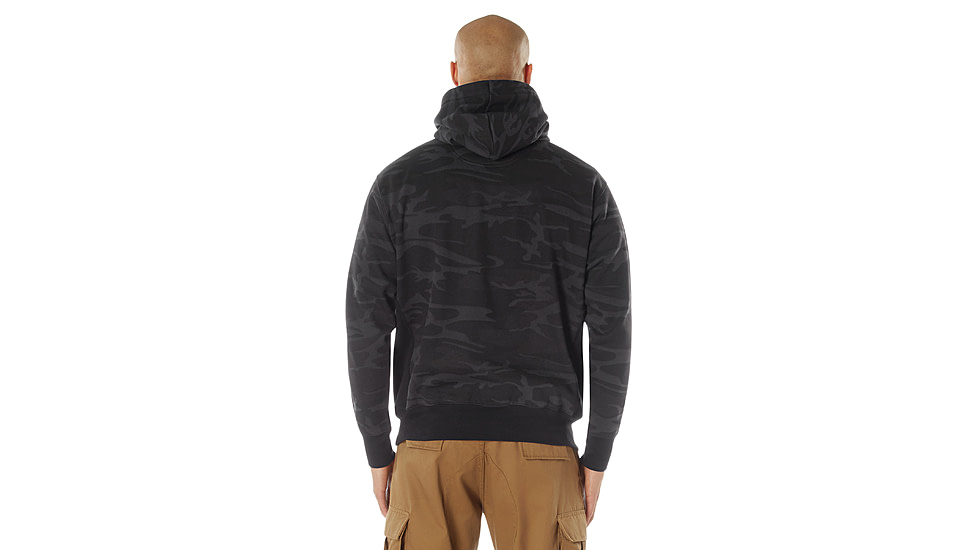 Rothco Every Day Pullover Hooded Sweatshirt 4961, L, Midnight Black Camo, 42085-MidnightBlackCamo-L